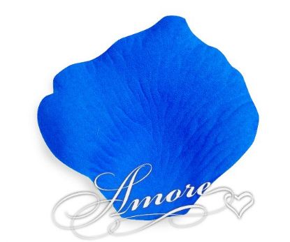 Picture of Cobalt Blue-Medium Blue Silk Rose Petals