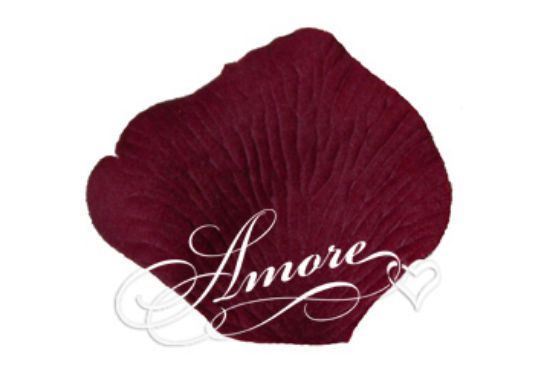 Picture of Deep Burgundy Silk Rose Petals