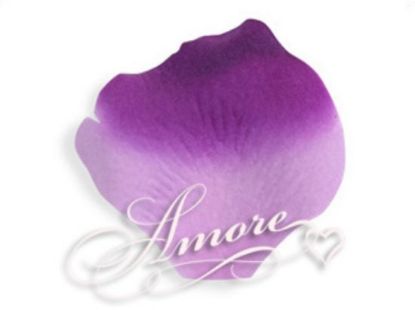 Picture of Grape-Purple and Lavender Silk Rose Petals